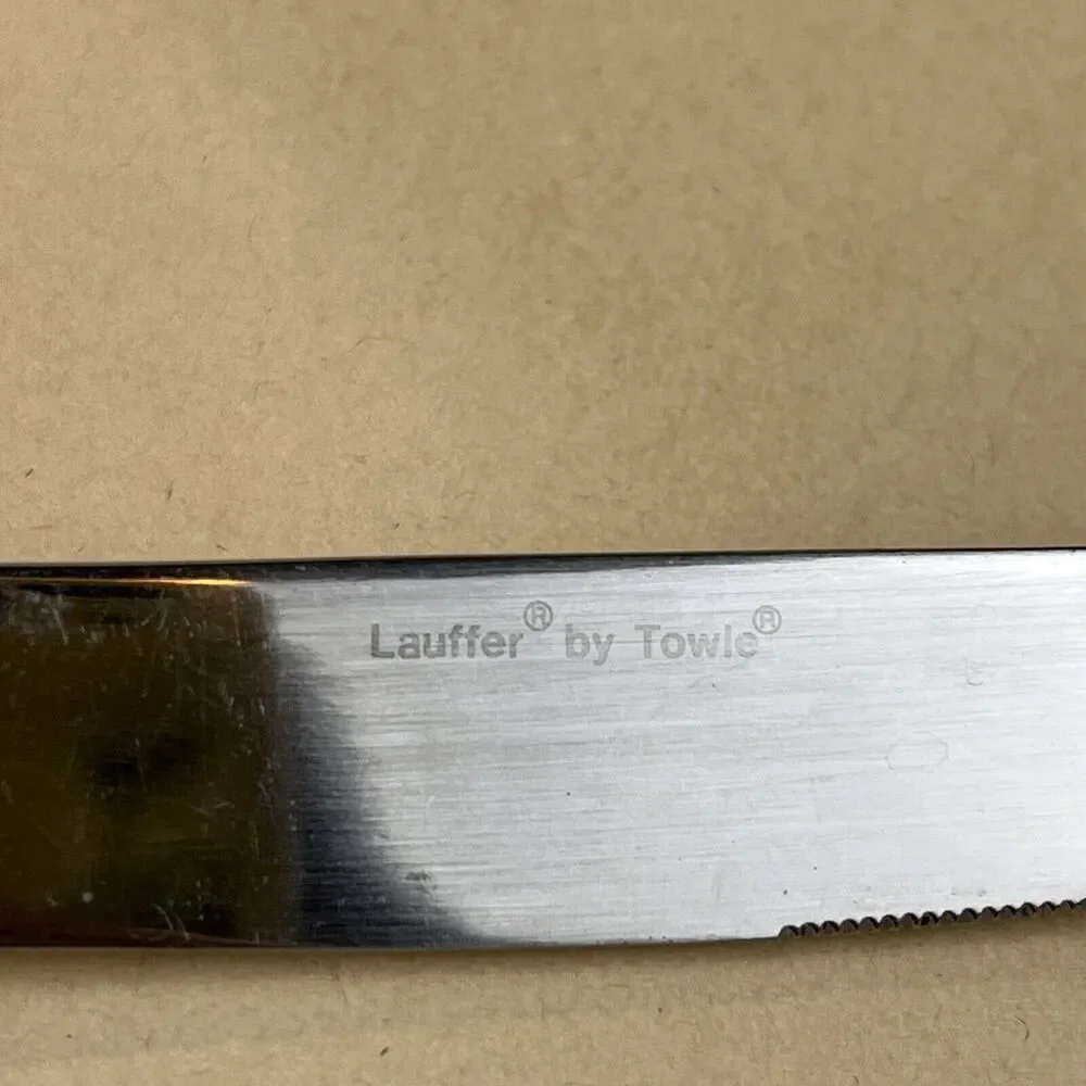 Lauffer by Towle‎ Dinner Knife 9 1/8” 18/8 Stainless Flatware Indonesia Set Of 8